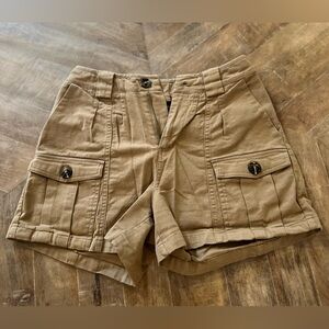 Women's Tan Cargo Shorts